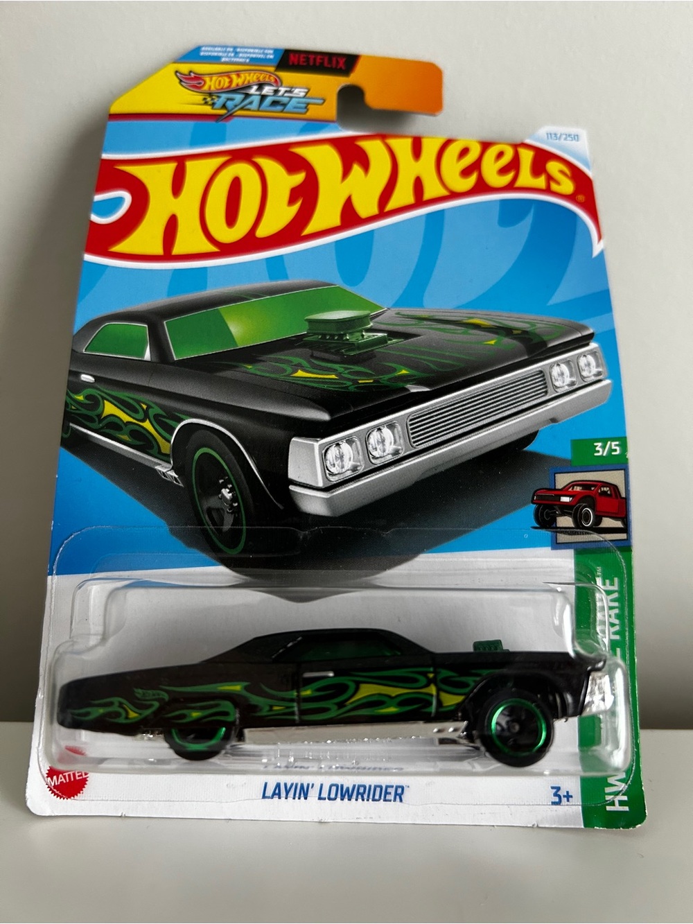 2021 HOT WHEELS #113 - Layin Lowrider  HW Reverse Rake